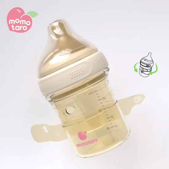 Wide Neck Borosilicate Glass Baby Bottle Organic Feeding Bottle