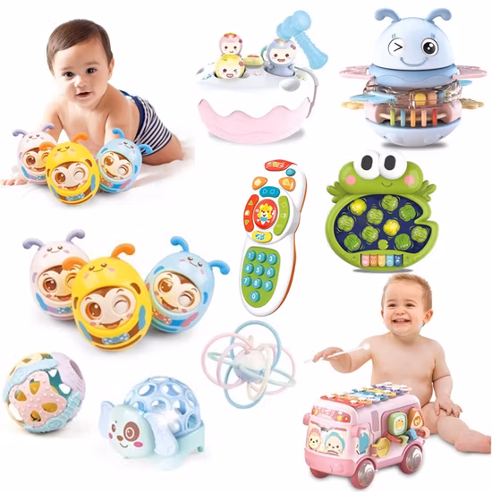 Tombotoys OEM/ODM gros enfants bébé jouets multifonction dessin animé animaux jouets éducatifs bébé jeu jouets enfants en plastique bébé jouet