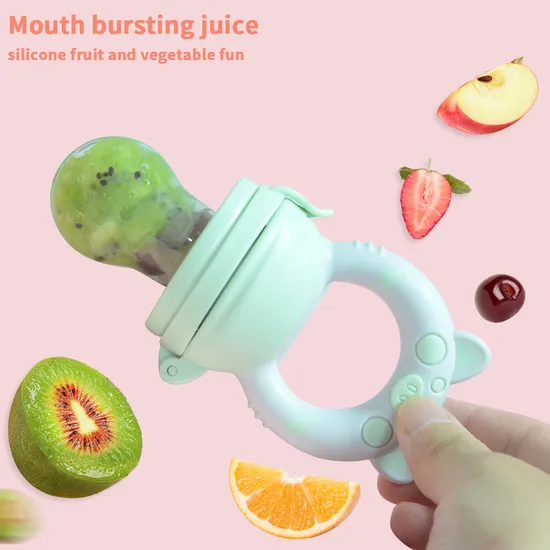 Morsure de bébé en Silicone, jouet amusant, fruits et légumes, complément alimentaire, tétine en Silicone